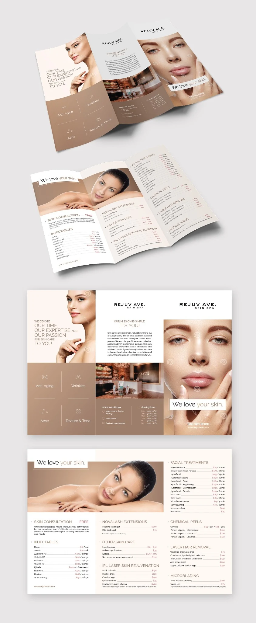 Rejuv Ave Brochure branding project