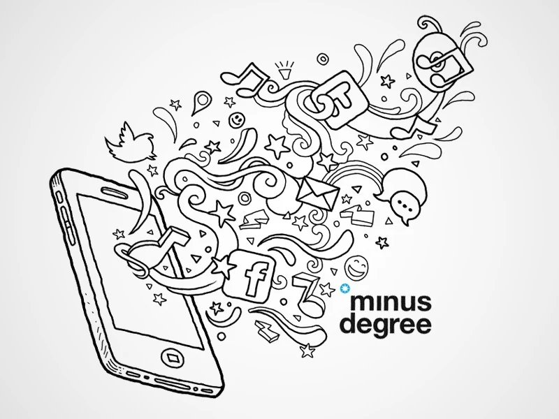Social Media Doodle illustration project