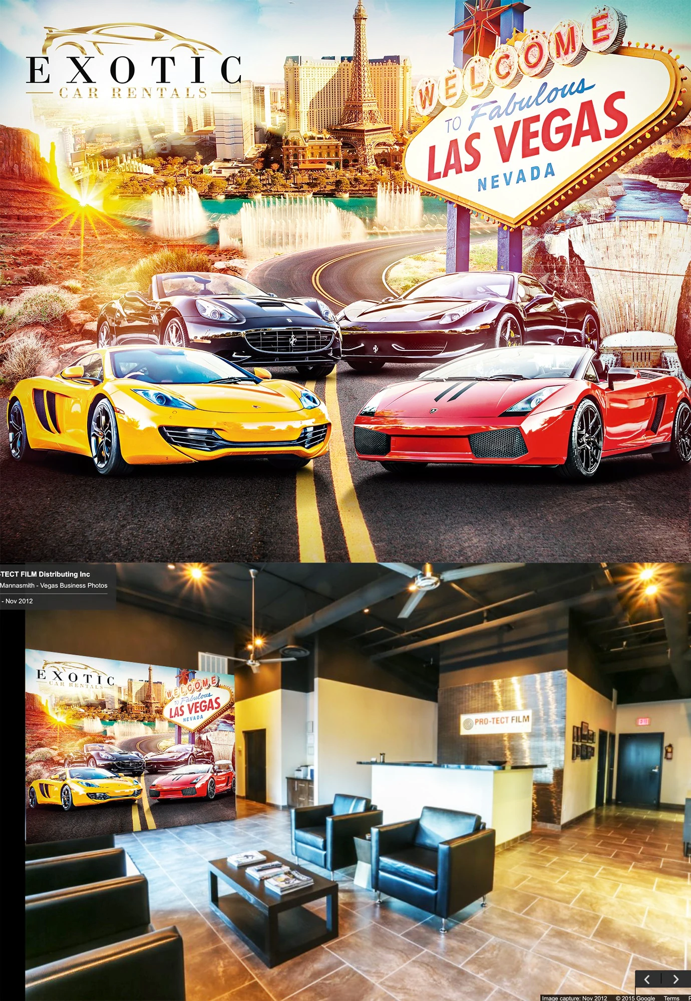 Exotic Car Rentals illustration project