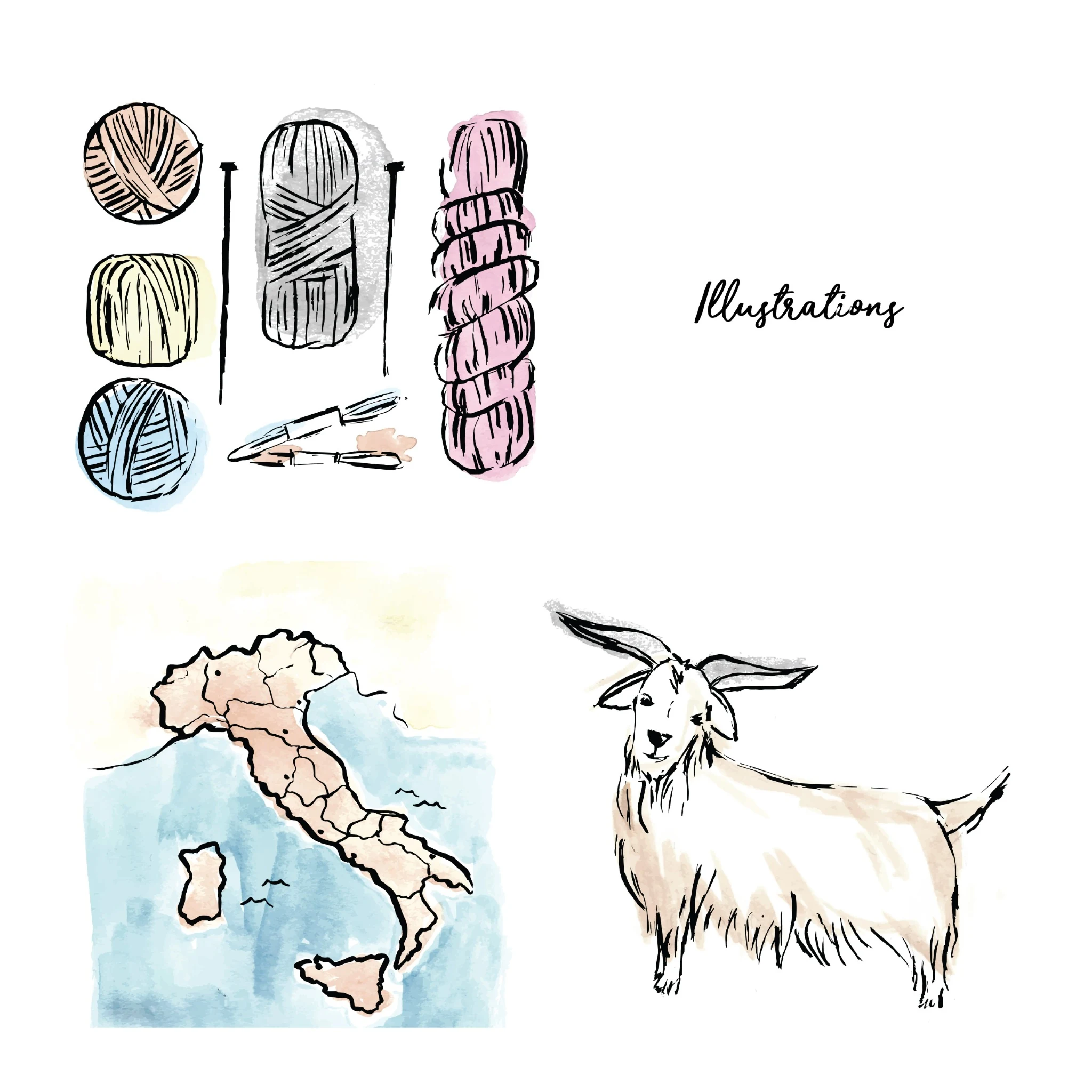 Editorial Illustration Set illustration project