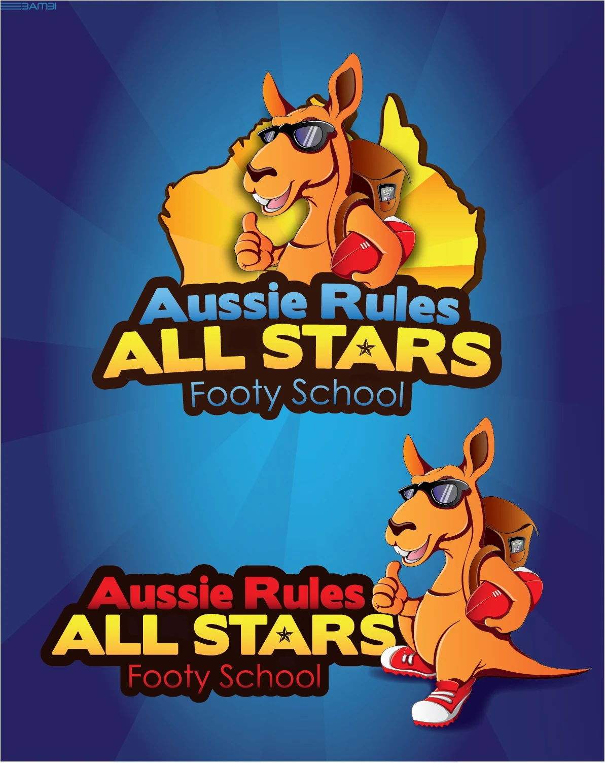 Aussie Rules All Stars logo design