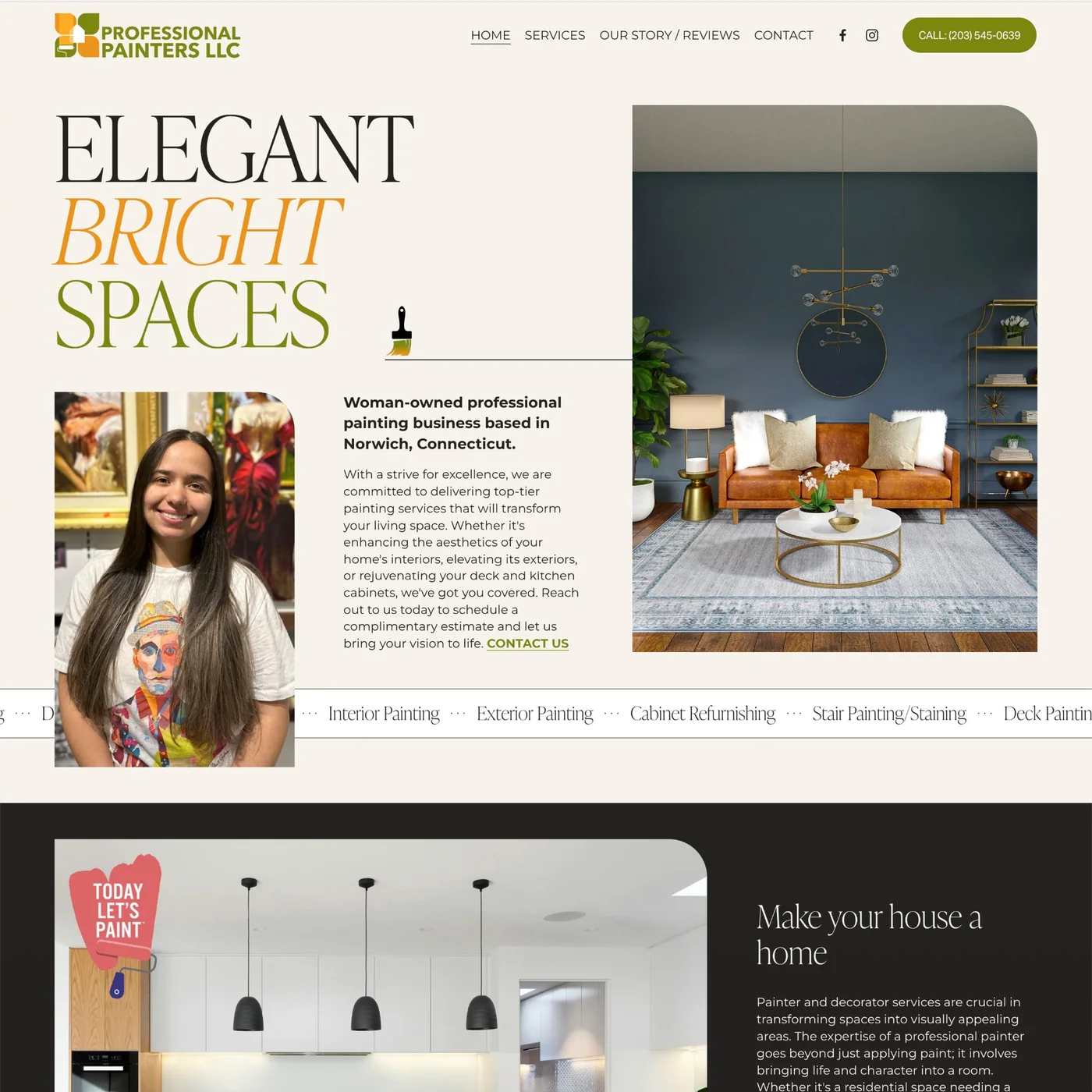 Professional Painters website design